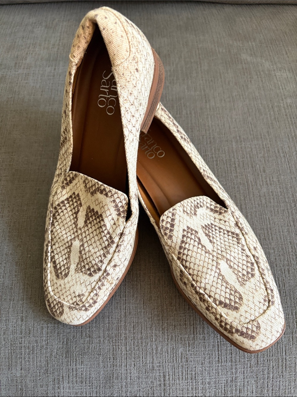Franco Sarto • Carolina Snakeskin Embossed Loafers
